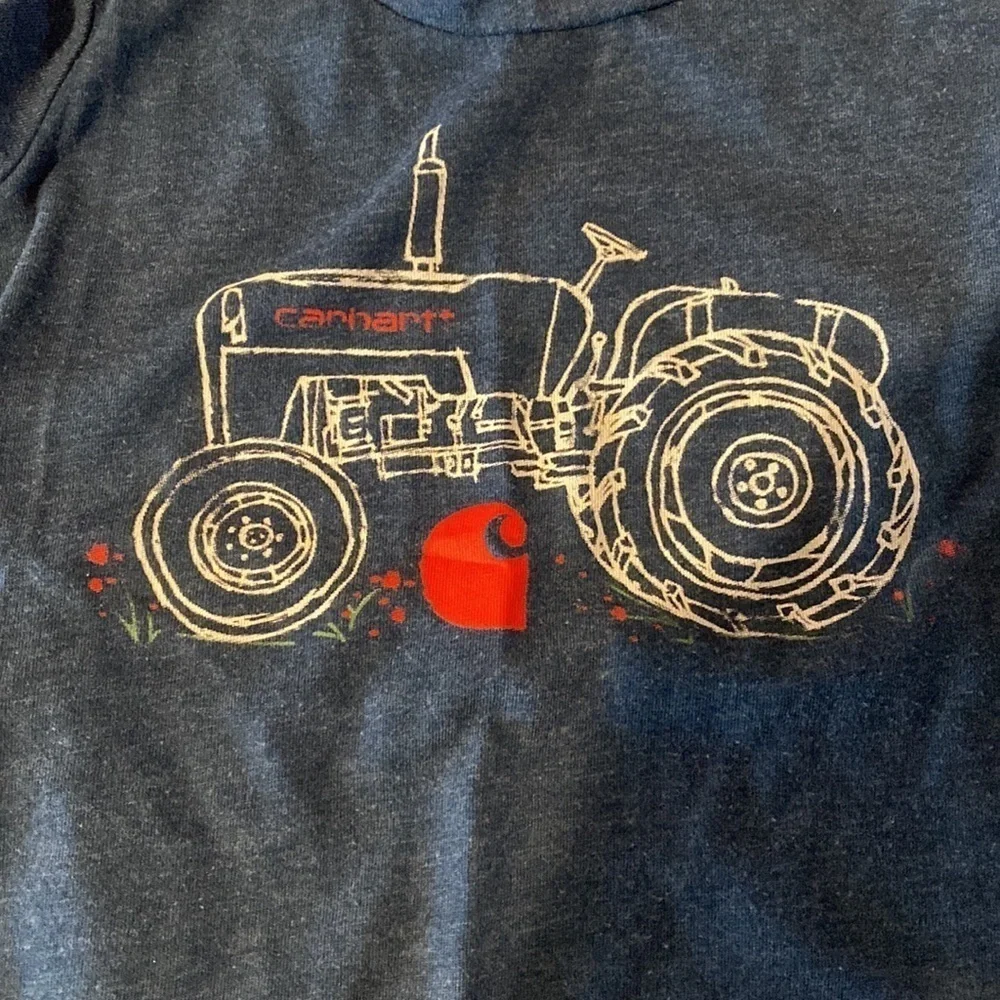 Carhartt Blue Tractor Graphic Tee